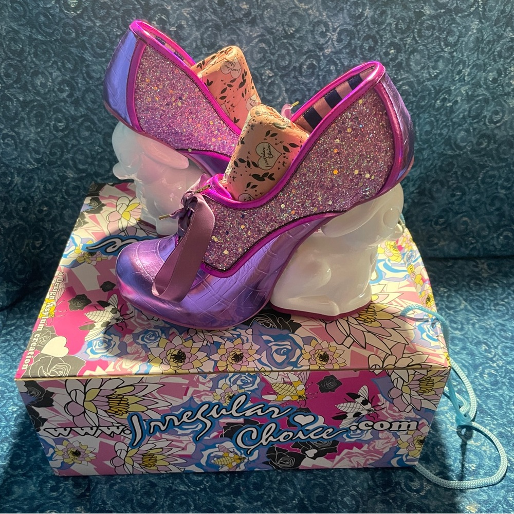 Irregular Choice Purple Glitter Women's Shoes